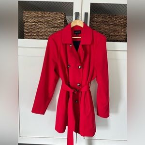 41 Hawthorn Red Trench Coat 2X